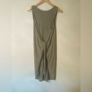 Lou & Grey- front tie midi dress-m